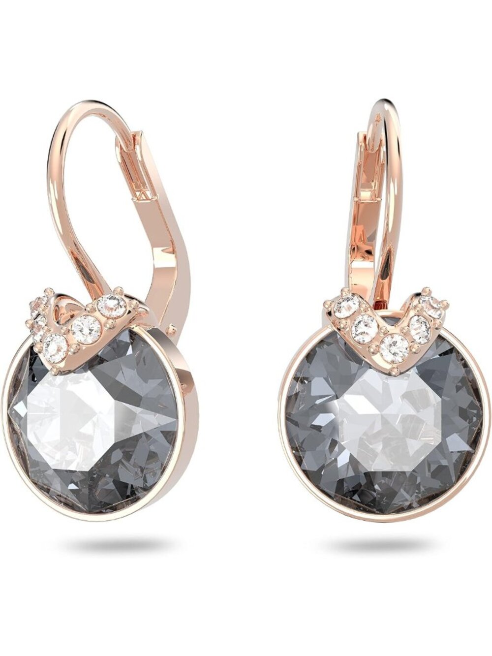 Elegant Birthstone Pendant Necklace with Square-Cut Stone & Crystals, Rhodium